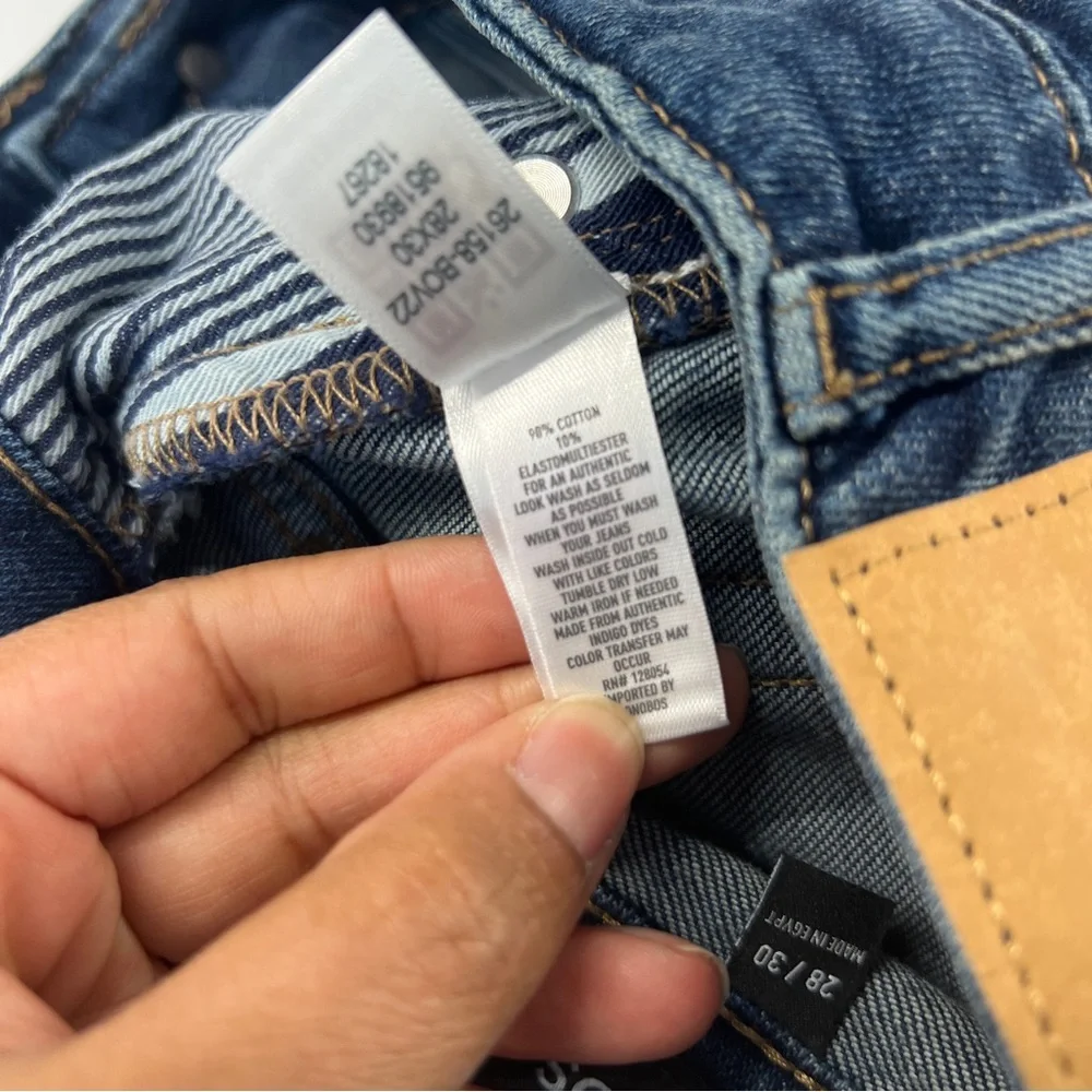 Bonobos Athletic Fit Stretch Medium Wash Blue Denim‎ Straight Jeans Size 28